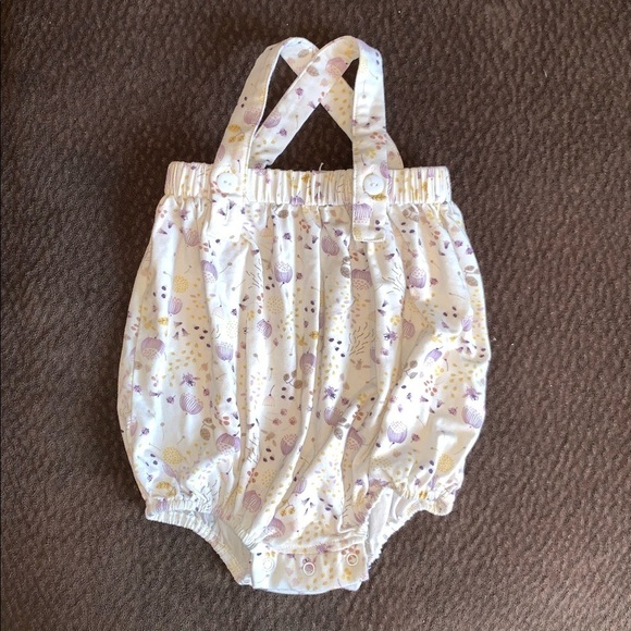 Bird & Bean Floral Dandelion Bubble Romper 12-18m - Picture 1 of 6